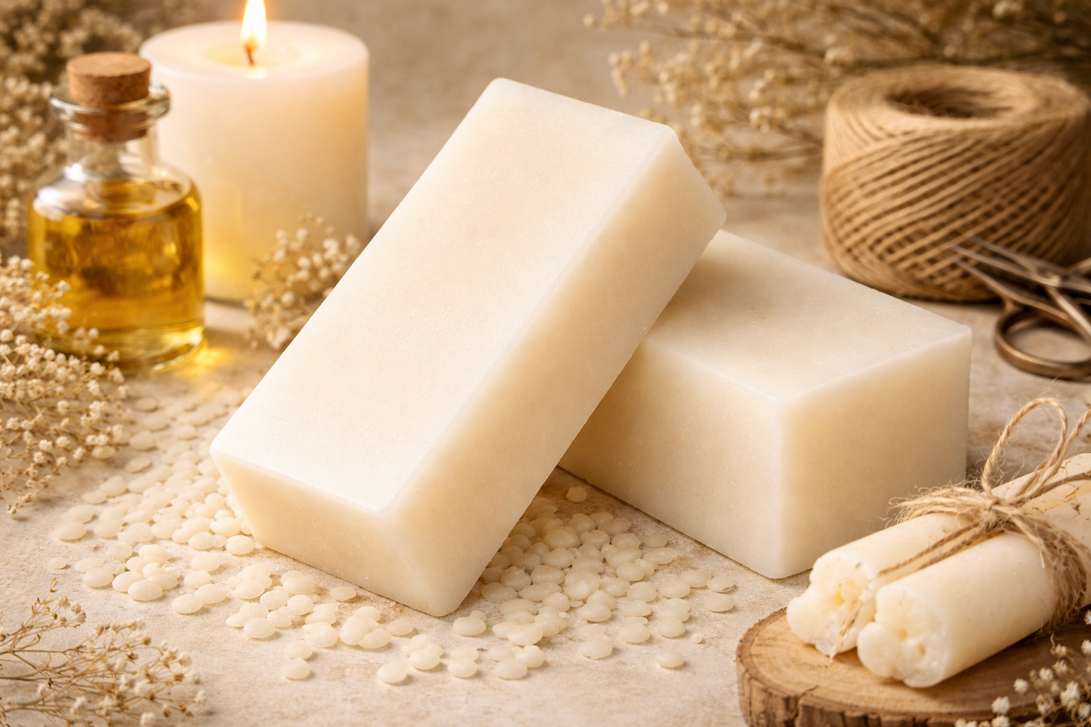 Cera de Abeja Blanca Natural para Velas | De Liñares