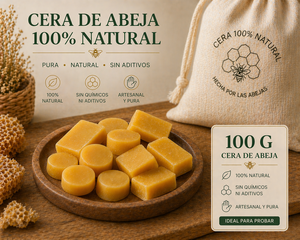 Cera de Abeja Amarilla Natural para Cosmética | De Liñares