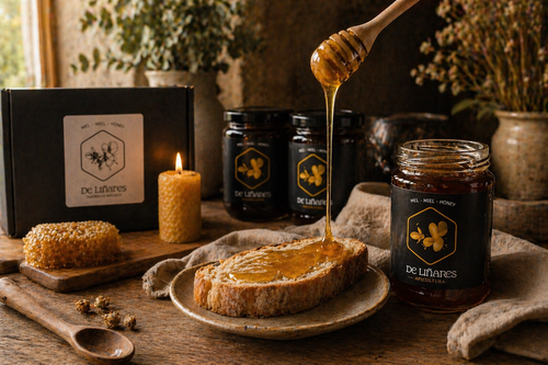Pack Momento Dulce | Miel Artesanal y Vela Natural | Mel De Liñares