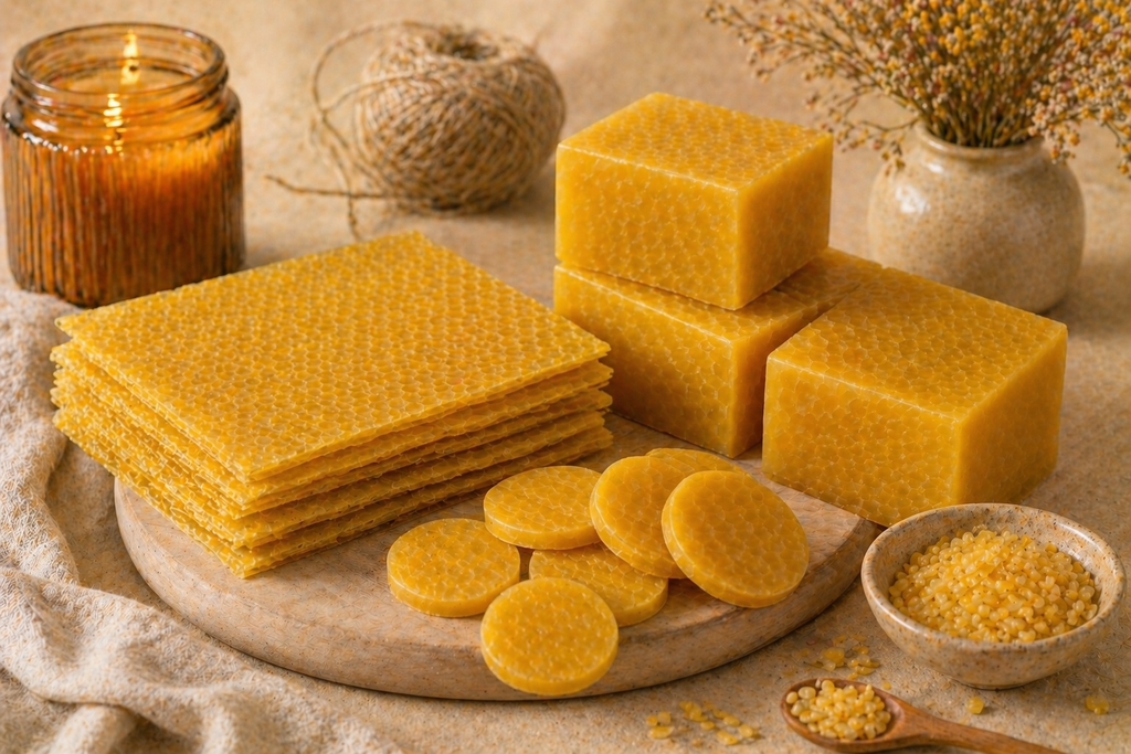 Cera de Abeja Amarilla Natural para Cosmética | De Liñares
