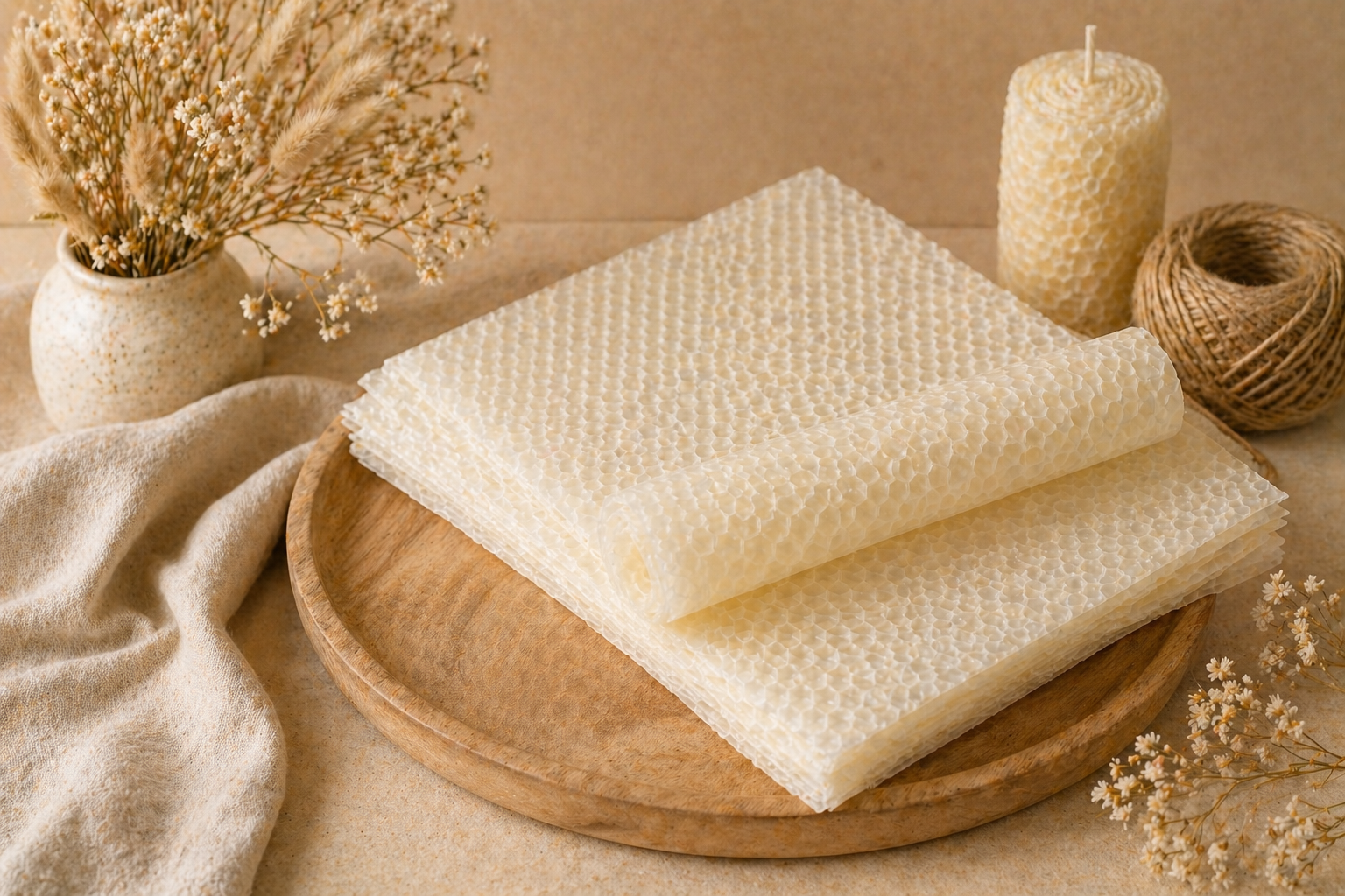 Láminas de Cera de Abeja Blanca Refinada | De Liñares