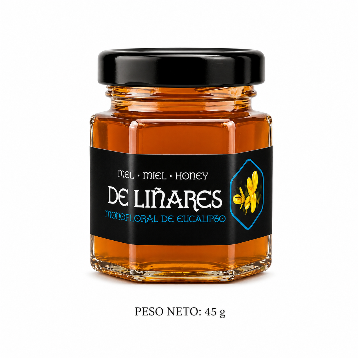 Pack Degustación 4 Mieles en Tarros Hexagonales | Mel De Liñares