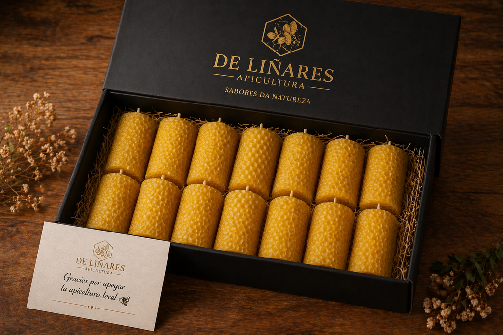 Pack Regalo Velas Naturales en Caja Premium | Mel De Liñares