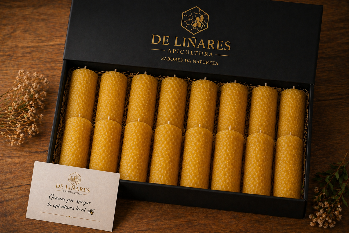 Pack Regalo Velas Naturales en Caja Premium | Mel De Liñares