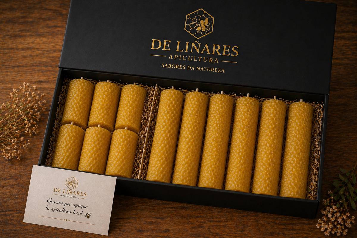 Pack Regalo Velas Naturales en Caja Premium | Mel De Liñares