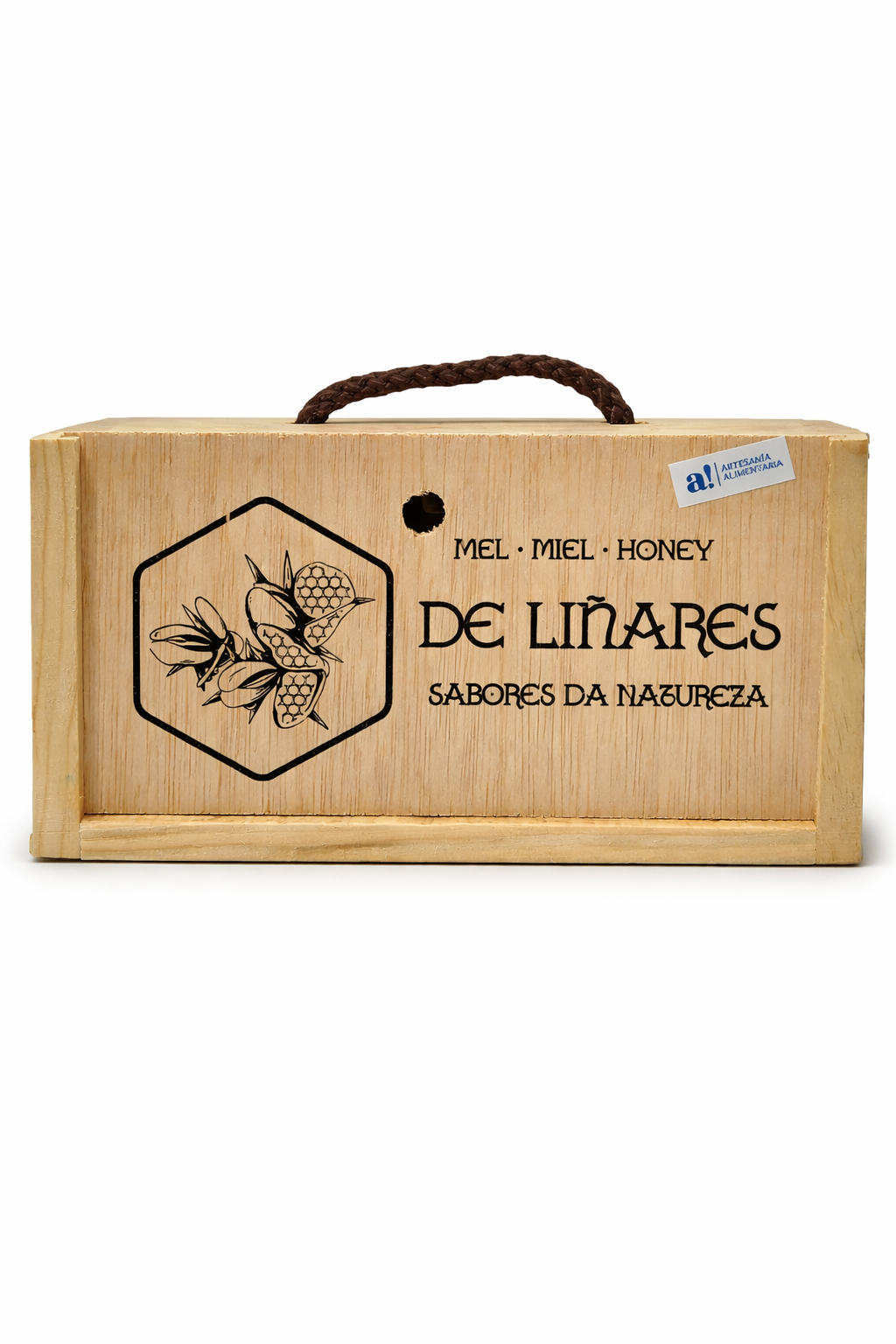 Pack 4 Sabores da Natureza en Caja de Madera | Mel De Liñares