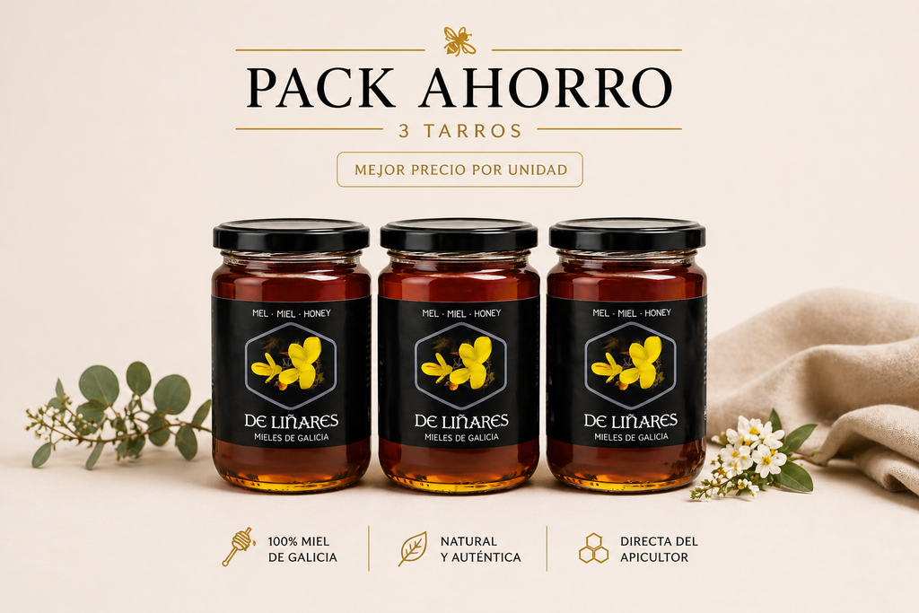 Pack Ahorro Miel Monofloral de Eucalipto x3 | Mel De Liñares