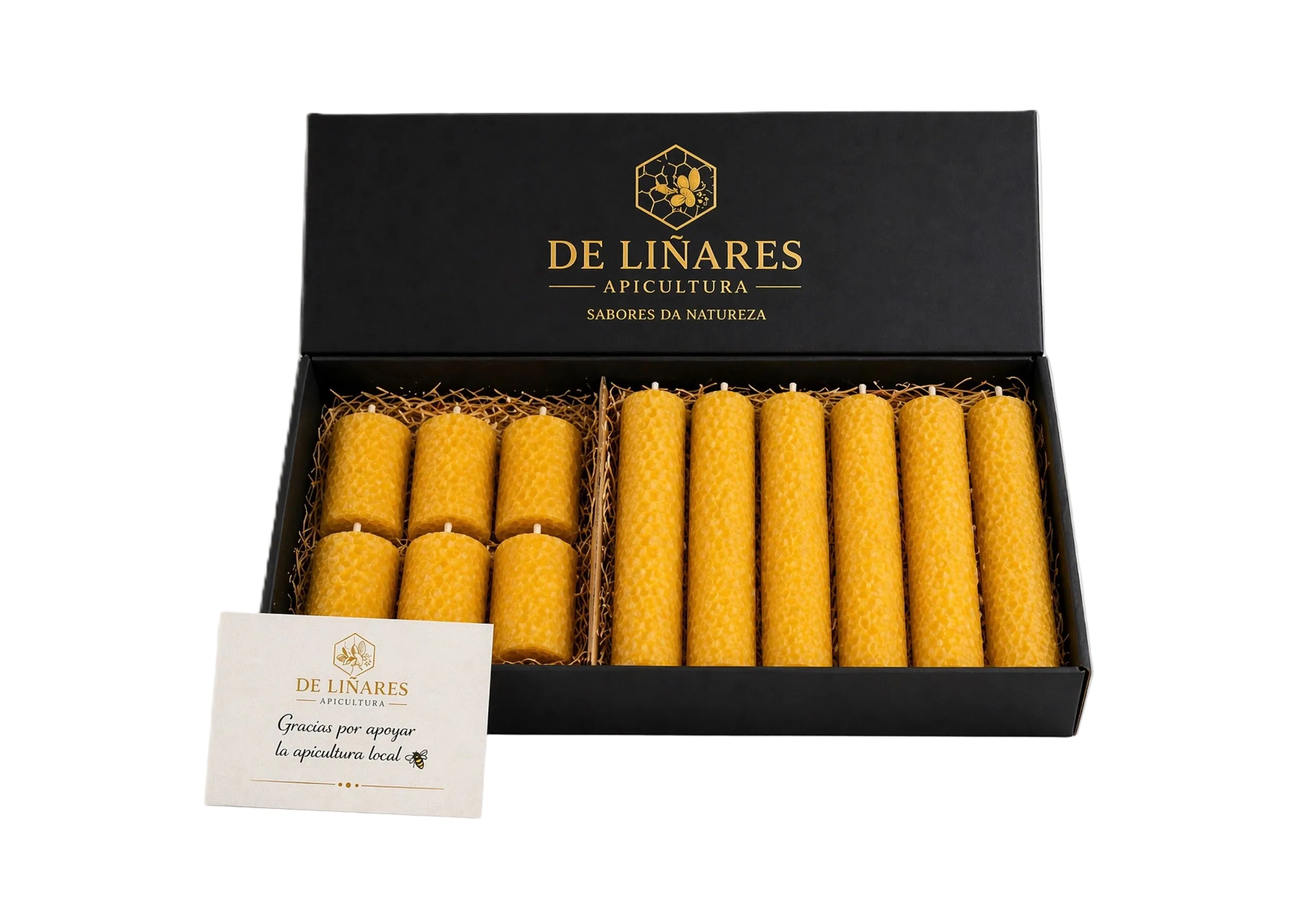 Pack Regalo Velas Naturales en Caja Premium | Mel De Liñares