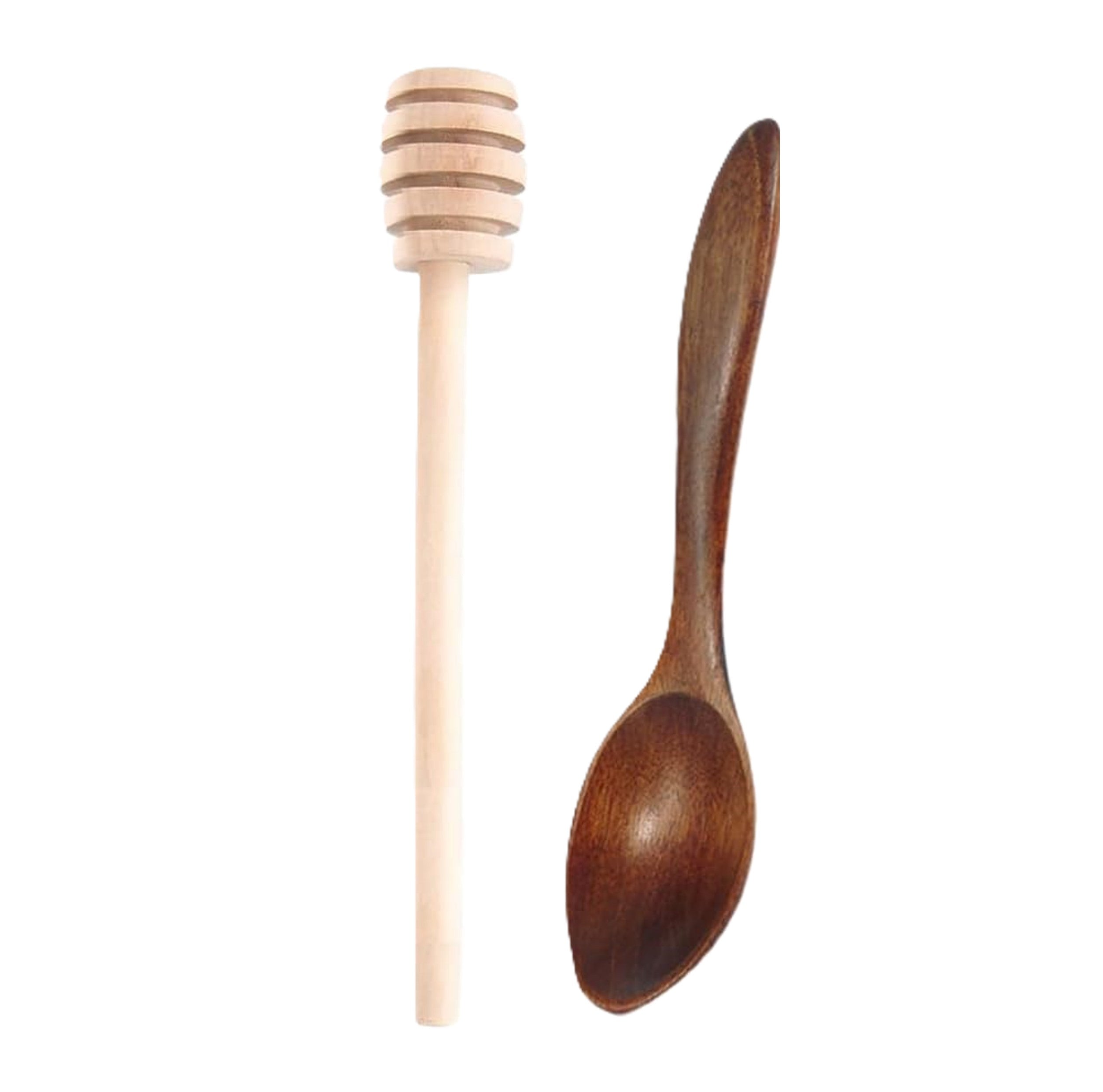 Set Agitador y Cuchara de Miel de Madera | De Liñares