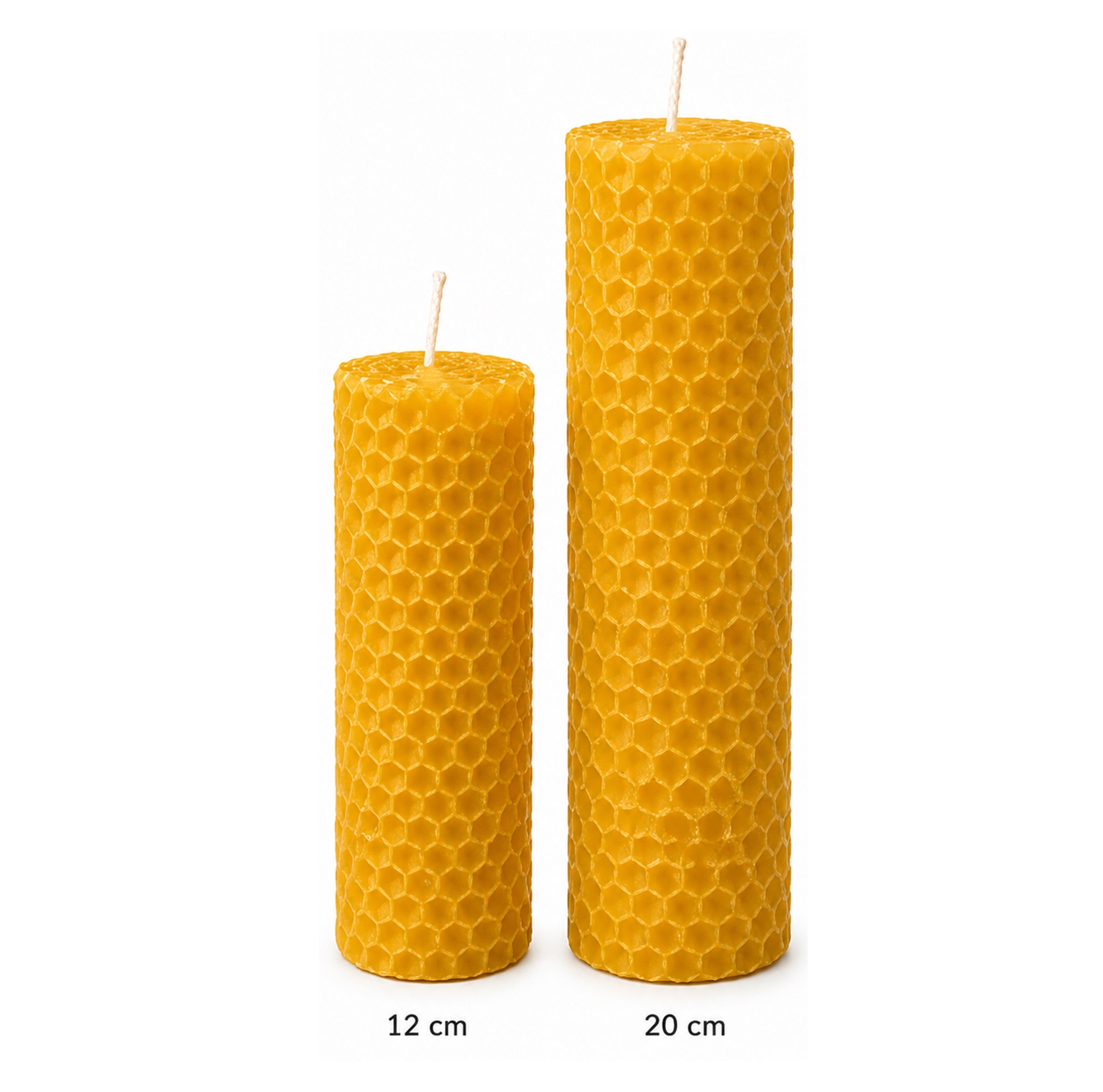 Vela de Cera de Abeja Natural Diseño Panal | Mel De Liñares