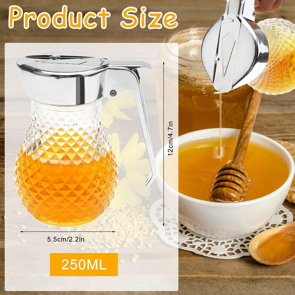 Tarro para Miel 250 ml con Asa y Dispensador | De Liñares
