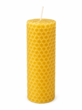 Vela de Cera de Abeja Natural Diseño Panal | Mel De Liñares