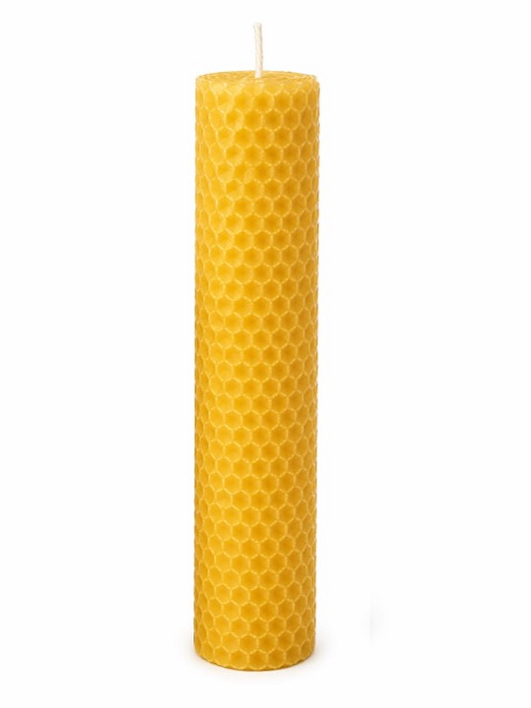 Vela de Cera de Abeja Natural Diseño Panal | Mel De Liñares